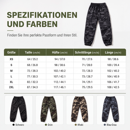 Damen Cargohosen Leichte Outdoor-Jogginghosen-8