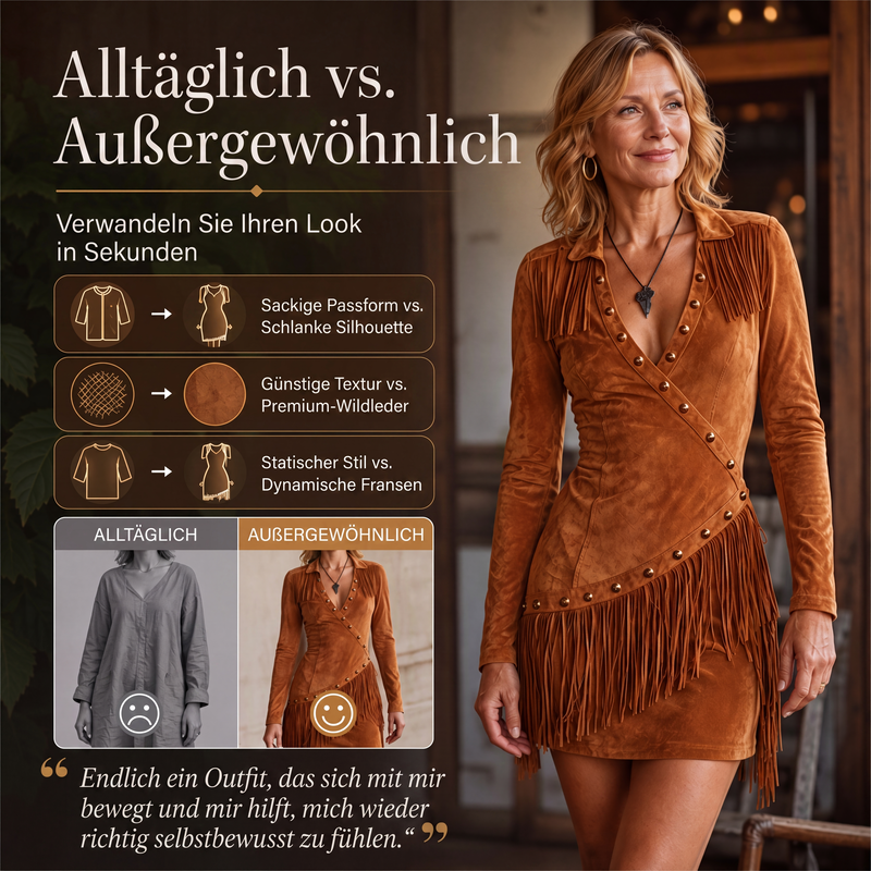 💎🔥 Jetzt im Trend – Eng anliegendes Fransenkleid – stylisch und bequem-1