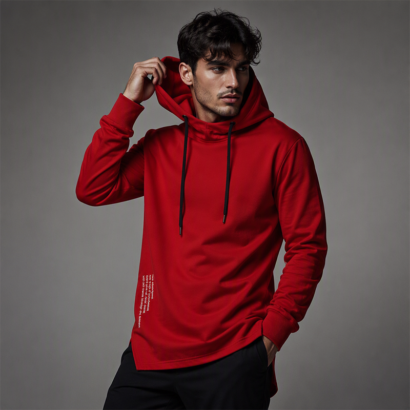 👕 50 % RABATT | Lässig, bequem & besonders – Herren Hoodie mit High-Low-Saum-1