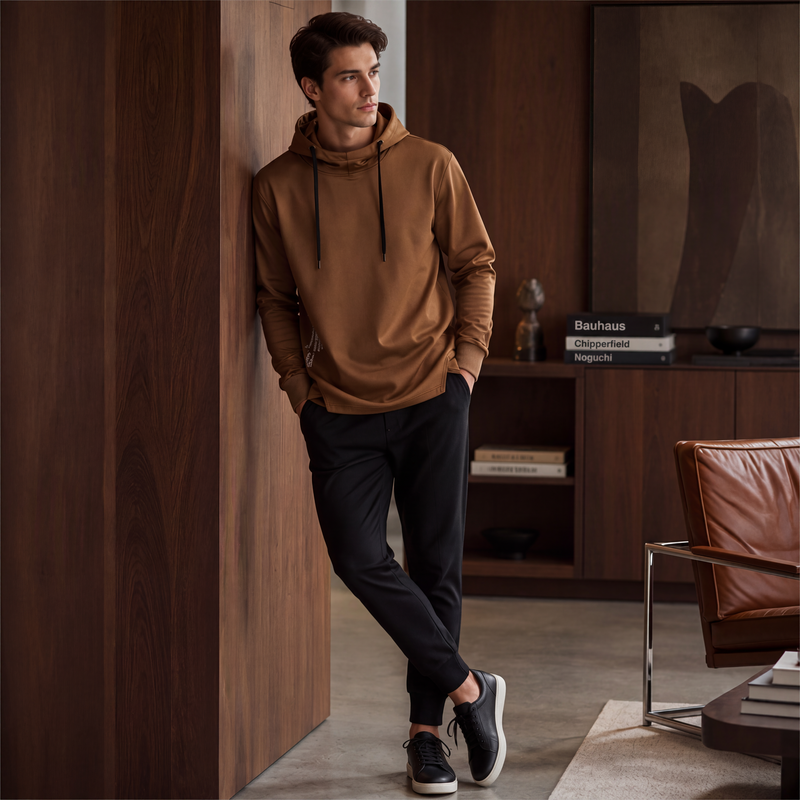 👕 50 % RABATT | Lässig, bequem & besonders – Herren Hoodie mit High-Low-Saum-4