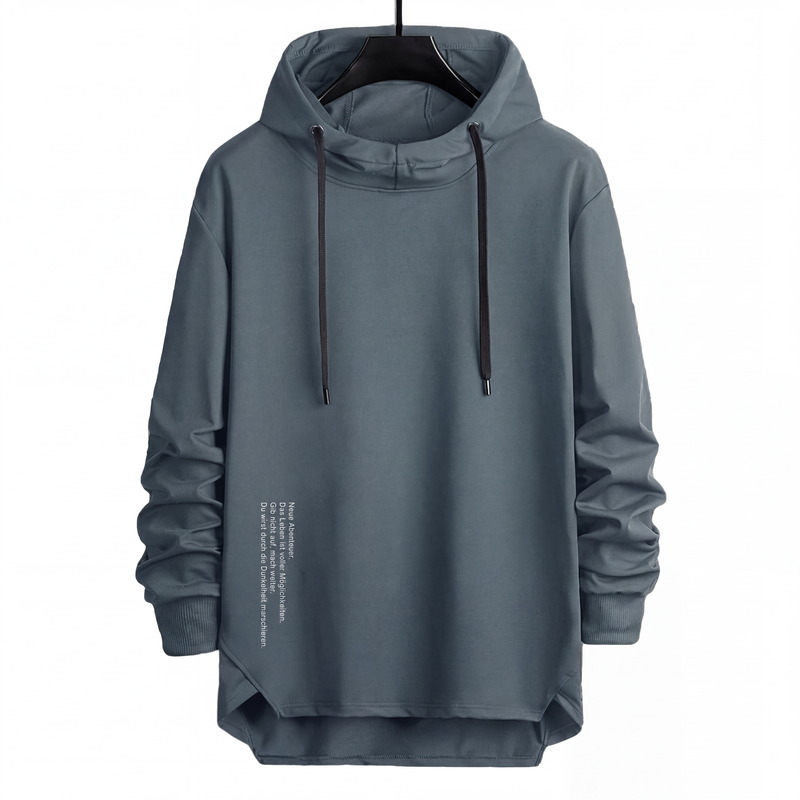 👕 50 % RABATT | Lässig, bequem & besonders – Herren Hoodie mit High-Low-Saum-15