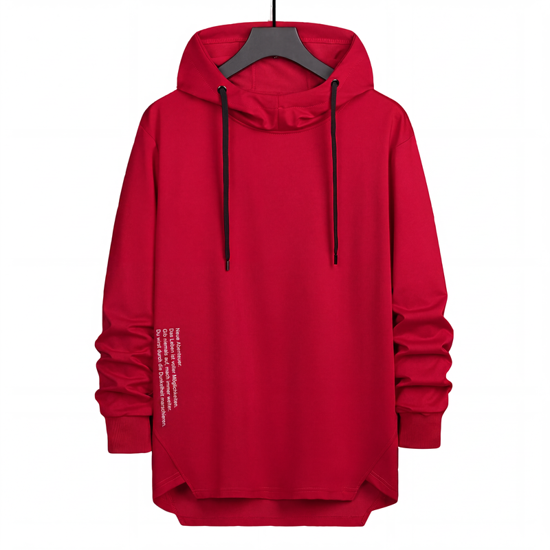 👕 50 % RABATT | Lässig, bequem & besonders – Herren Hoodie mit High-Low-Saum-14
