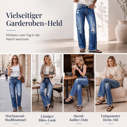 💎👖 Neuheiten – High-Waist-Distressed-Jeans – vintage und vielseitig-3