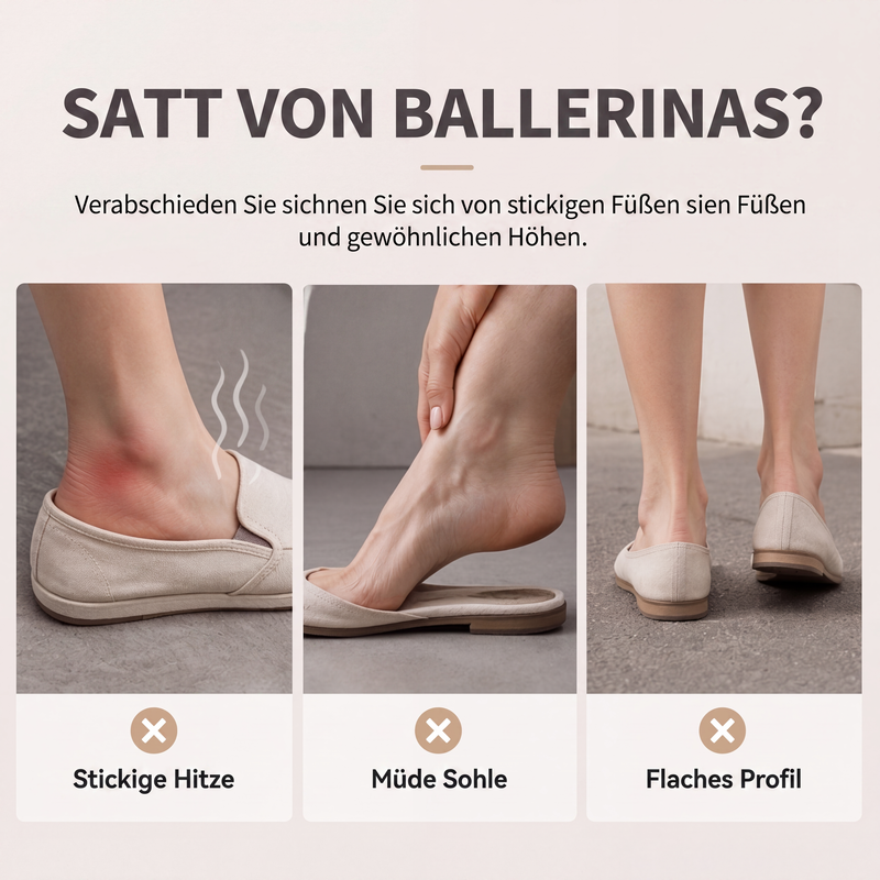Atmungsaktive Damen-Slipper mit verstecktem Absatz-1