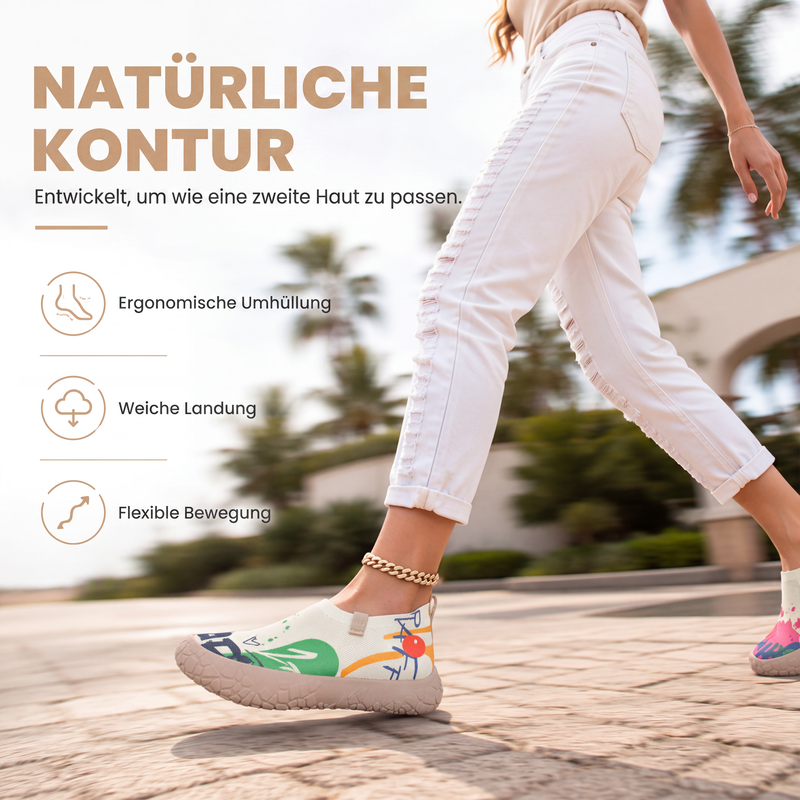 Atmungsaktive Damen-Slipper mit verstecktem Absatz-3
