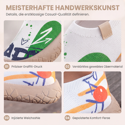 Atmungsaktive Damen-Slipper mit verstecktem Absatz-2
