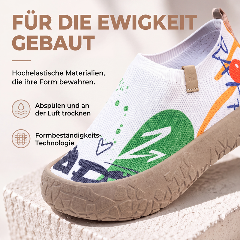Atmungsaktive Damen-Slipper mit verstecktem Absatz-5