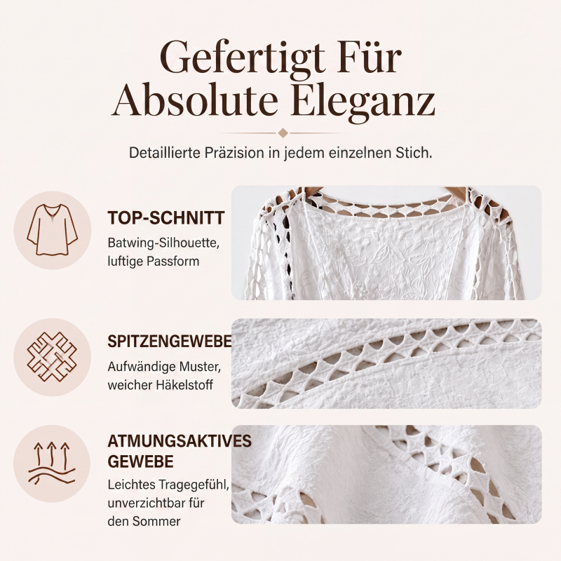 Locker sitzende Cardigan aus Hohlspitze für Damen-2