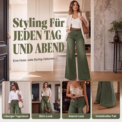 📢📢50%Rabatt!!!🎉🏆 Verkaufsschlager – jetzt halber Preis! Beinverlängernde Wide-Leg Jeans-2