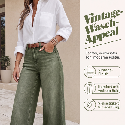 📢📢50%Rabatt!!!🎉🏆 Verkaufsschlager – jetzt halber Preis! Beinverlängernde Wide-Leg Jeans-5