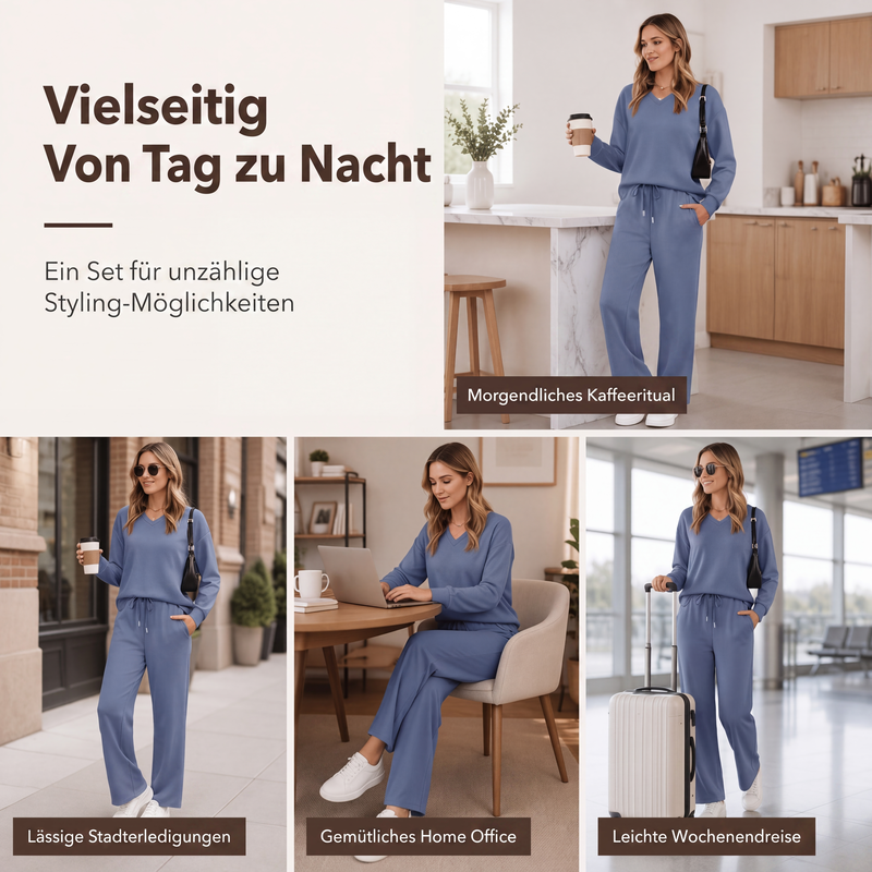 💎🌟 Top-bewertet – Strickset mit V-Ausschnitt – zeitlos und komfortabel-5