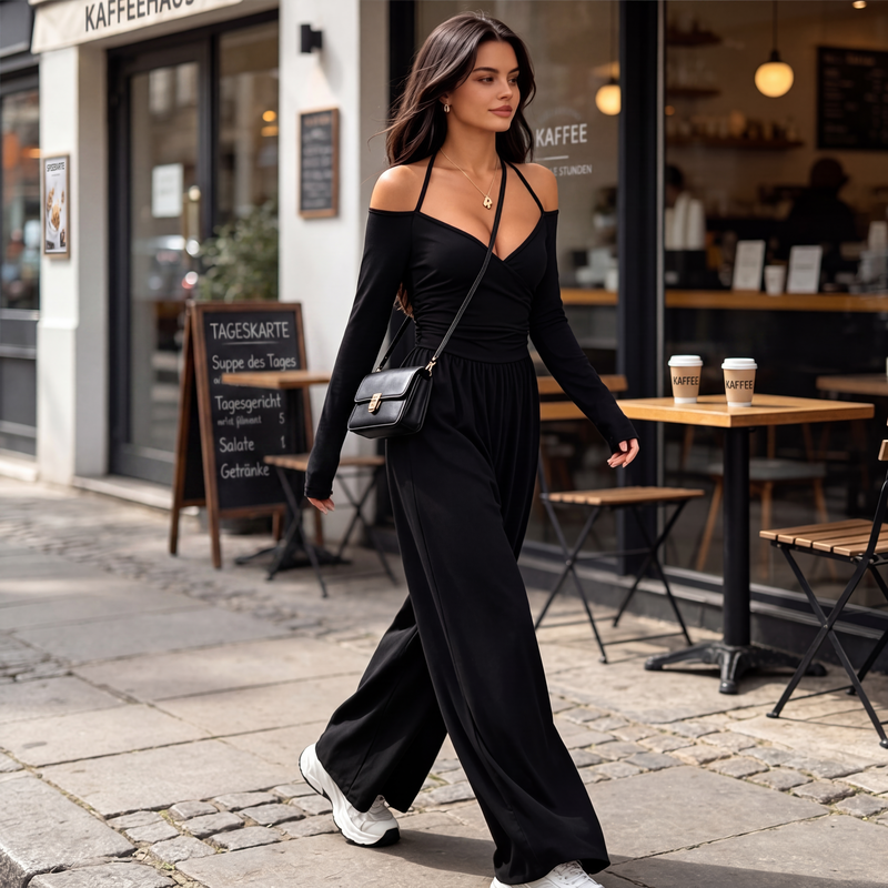 💎🌸 Bestseller – Jumpsuit mit Neckholder – perfekt für Partys