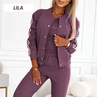 📢📢50%Rabatt!!!🎉✨Lässiges 3-teiliges Set für Damen - Jacke, Tanktop und Hose-9