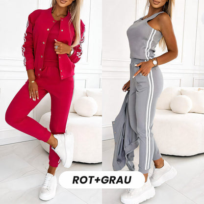 📢📢50%Rabatt!!!🎉✨Lässiges 3-teiliges Set für Damen - Jacke, Tanktop und Hose-14