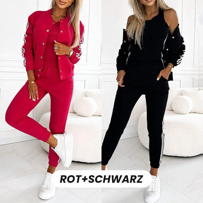 📢📢50%Rabatt!!!🎉✨Lässiges 3-teiliges Set für Damen - Jacke, Tanktop und Hose-16