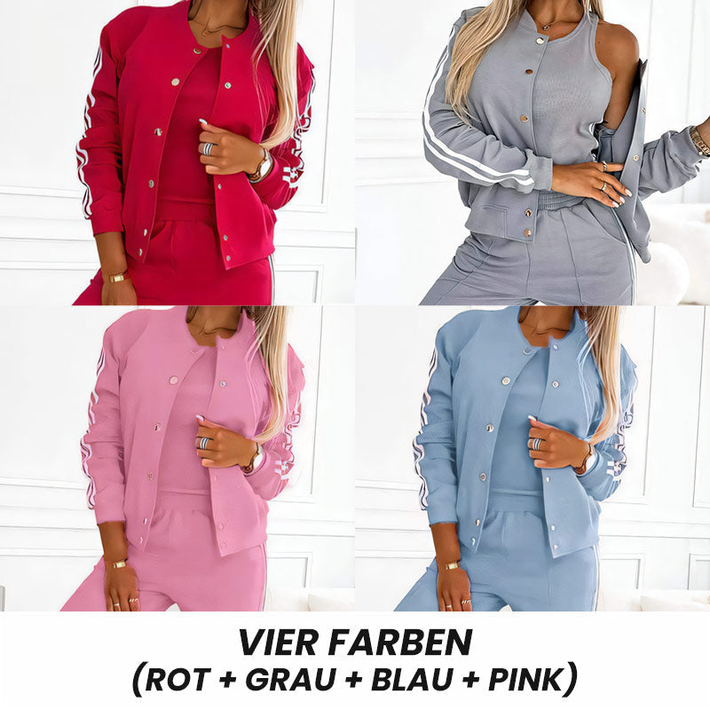 📢📢50%Rabatt!!!🎉✨Lässiges 3-teiliges Set für Damen - Jacke, Tanktop und Hose-17