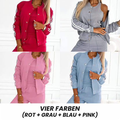 📢📢50%Rabatt!!!🎉✨Lässiges 3-teiliges Set für Damen - Jacke, Tanktop und Hose-17