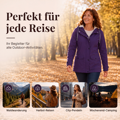 💎Neuheiten 🧥 Winddichte Jacke mit weichem Fleecefutter und Kapuze – für alle Wetterlagen-4