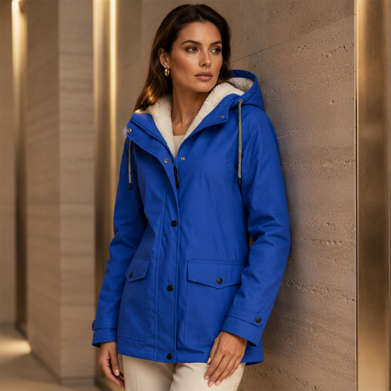 💎Neuheiten 🧥 Winddichte Jacke mit weichem Fleecefutter und Kapuze – für alle Wetterlagen-8
