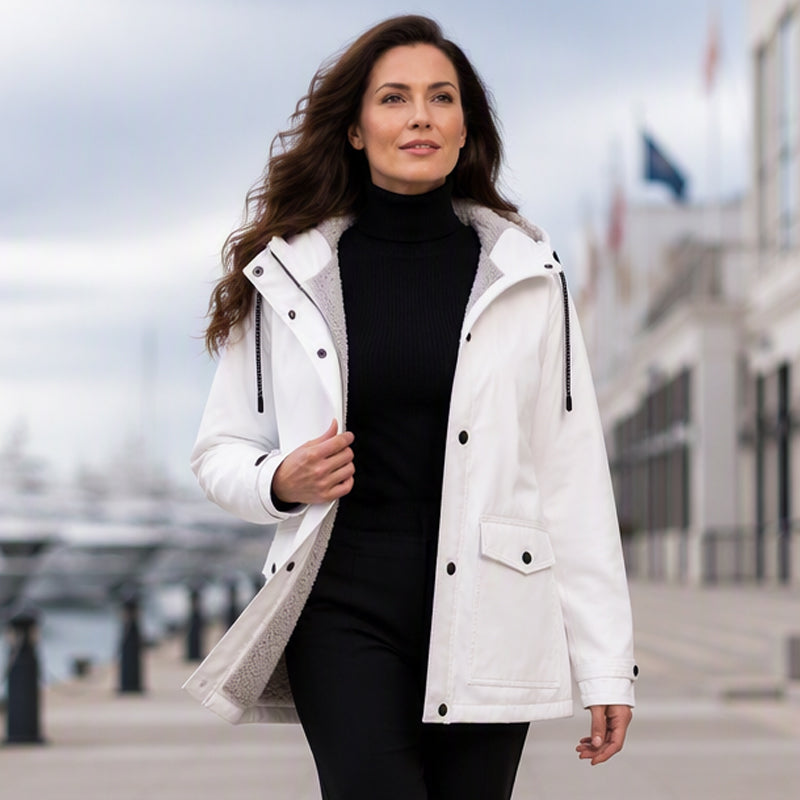 💎Neuheiten 🧥 Winddichte Jacke mit weichem Fleecefutter und Kapuze – für alle Wetterlagen-7