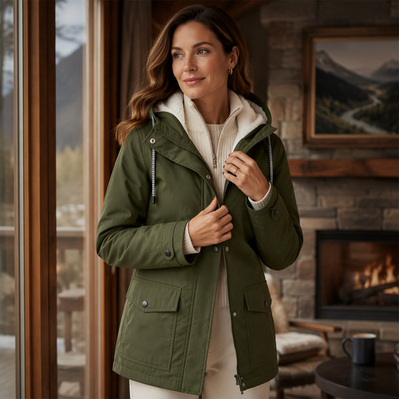 💎Neuheiten 🧥 Winddichte Jacke mit weichem Fleecefutter und Kapuze – für alle Wetterlagen-9