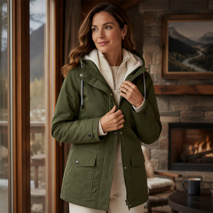 💎Neuheiten 🧥 Winddichte Jacke mit weichem Fleecefutter und Kapuze – für alle Wetterlagen-9