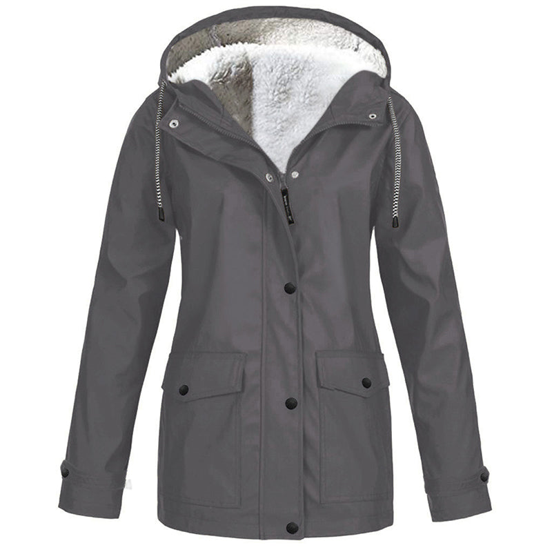💎Neuheiten 🧥 Winddichte Jacke mit weichem Fleecefutter und Kapuze – für alle Wetterlagen-10