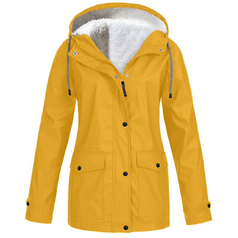 💎Neuheiten 🧥 Winddichte Jacke mit weichem Fleecefutter und Kapuze – für alle Wetterlagen-12