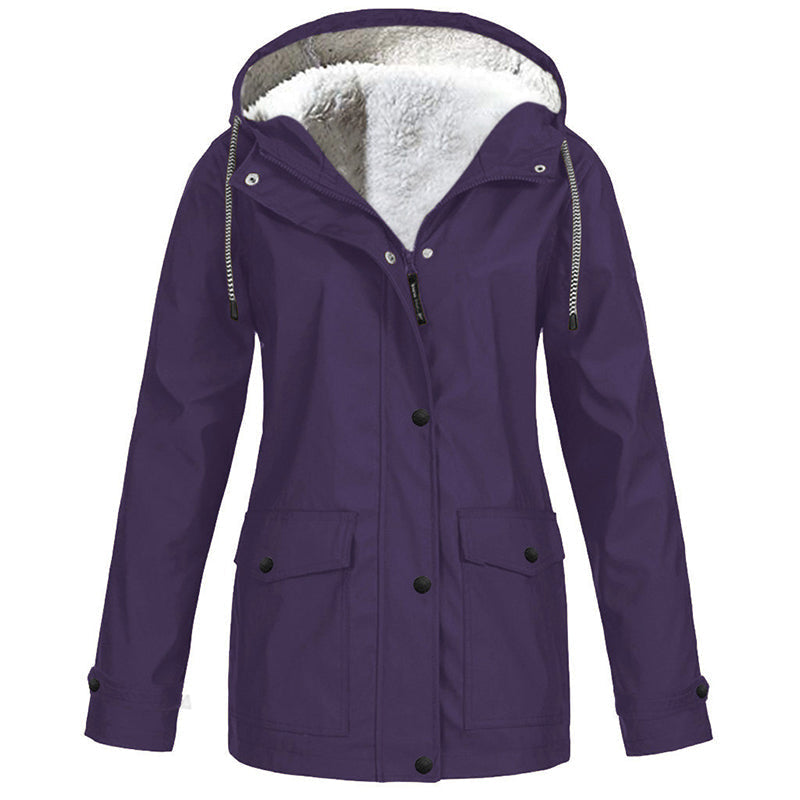 💎Neuheiten 🧥 Winddichte Jacke mit weichem Fleecefutter und Kapuze – für alle Wetterlagen-13