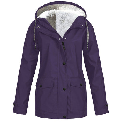 💎Neuheiten 🧥 Winddichte Jacke mit weichem Fleecefutter und Kapuze – für alle Wetterlagen-13