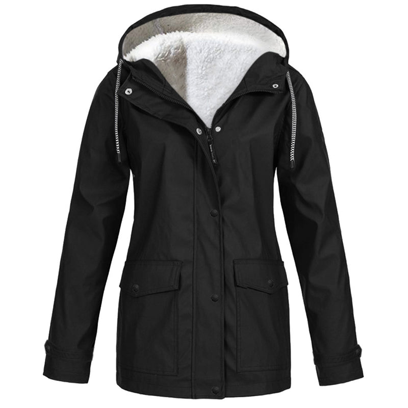 💎Neuheiten 🧥 Winddichte Jacke mit weichem Fleecefutter und Kapuze – für alle Wetterlagen-18