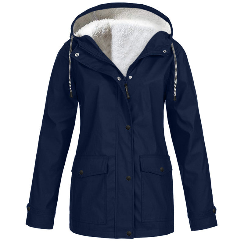💎Neuheiten 🧥 Winddichte Jacke mit weichem Fleecefutter und Kapuze – für alle Wetterlagen-16