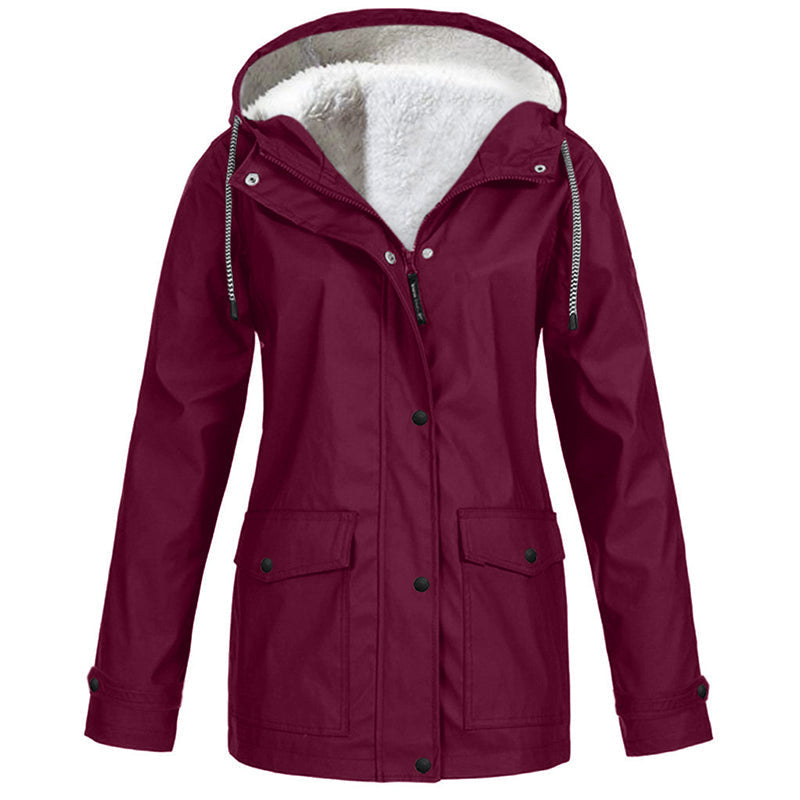 💎Neuheiten 🧥 Winddichte Jacke mit weichem Fleecefutter und Kapuze – für alle Wetterlagen-17