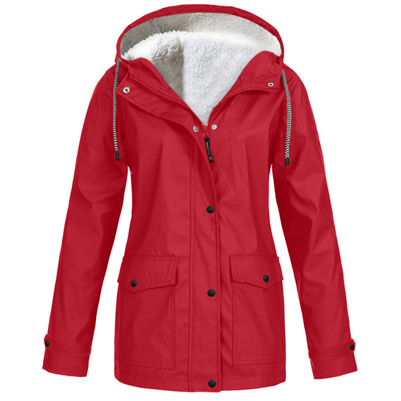 💎Neuheiten 🧥 Winddichte Jacke mit weichem Fleecefutter und Kapuze – für alle Wetterlagen-19