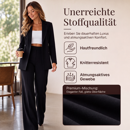 ⌛ Nur solange Vorrat reicht – danach regulärer Preis! Elegantes 2-teiliges Set für Damen: Blazer und Hose