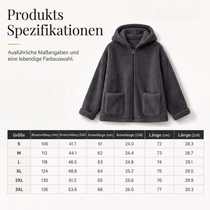 💎❄️ Jetzt im Trend – Kapuzen-Reißverschlussjacke – perfekt für Winter