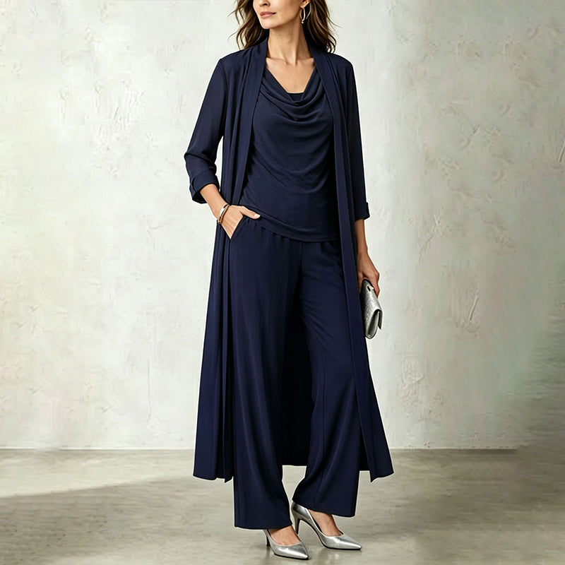 💎👗 Neuheiten – Leger-elegantes 3-teiliges Set – bequem und vielseitig