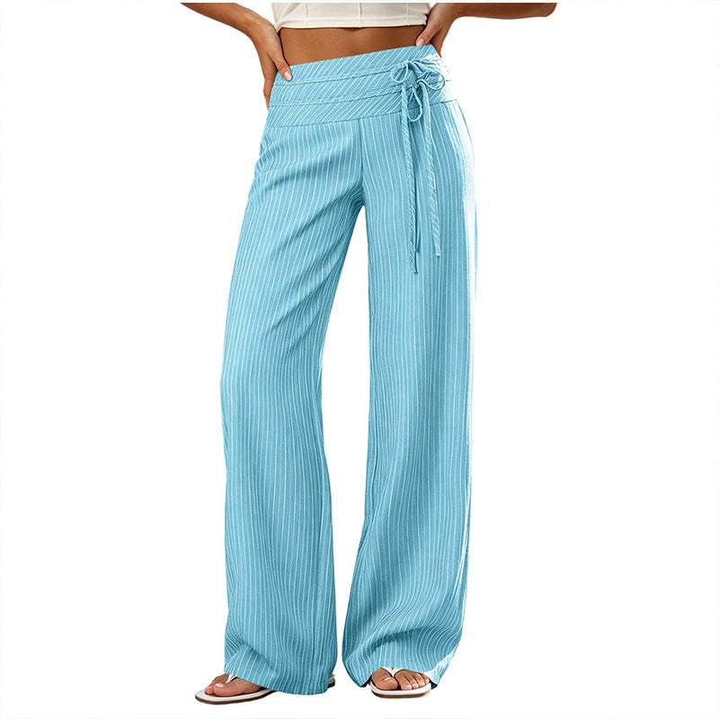 👖💎 Neuheiten – gestreifte Weithosen – bequem und vielseitig