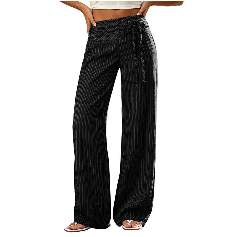 👖💎 Neuheiten – gestreifte Weithosen – bequem und vielseitig