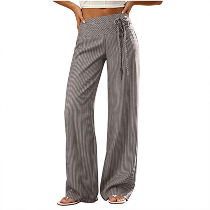 👖💎 Neuheiten – gestreifte Weithosen – bequem und vielseitig