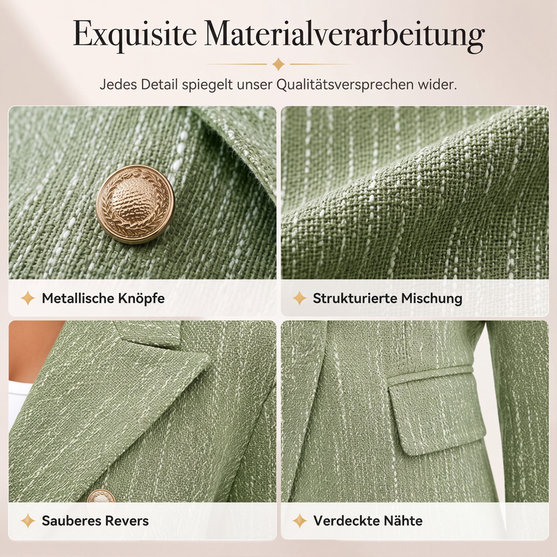 📢📢50%Rabatt!!!🎉✨Zweireihiger Freizeitblazer für Damen
