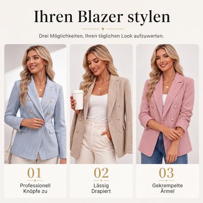 📢📢50%Rabatt!!!🎉✨Zweireihiger Freizeitblazer für Damen