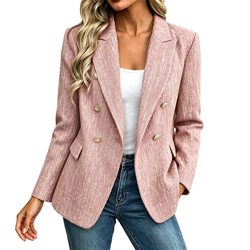 📢📢50%Rabatt!!!🎉✨Zweireihiger Freizeitblazer für Damen