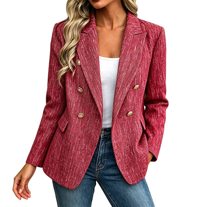 📢📢50%Rabatt!!!🎉✨Zweireihiger Freizeitblazer für Damen