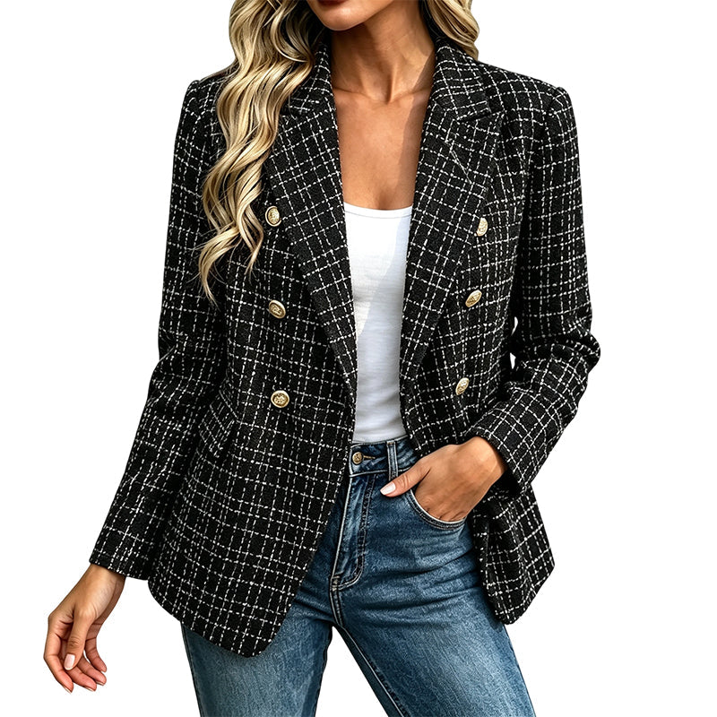 📢📢50%Rabatt!!!🎉✨Zweireihiger Freizeitblazer für Damen