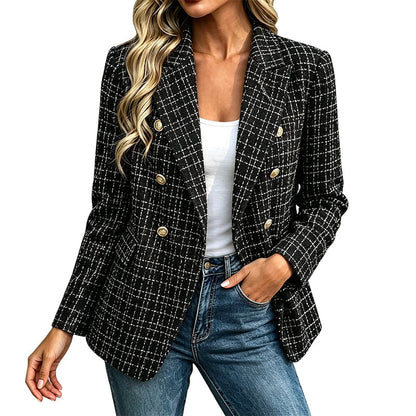 📢📢50%Rabatt!!!🎉✨Zweireihiger Freizeitblazer für Damen