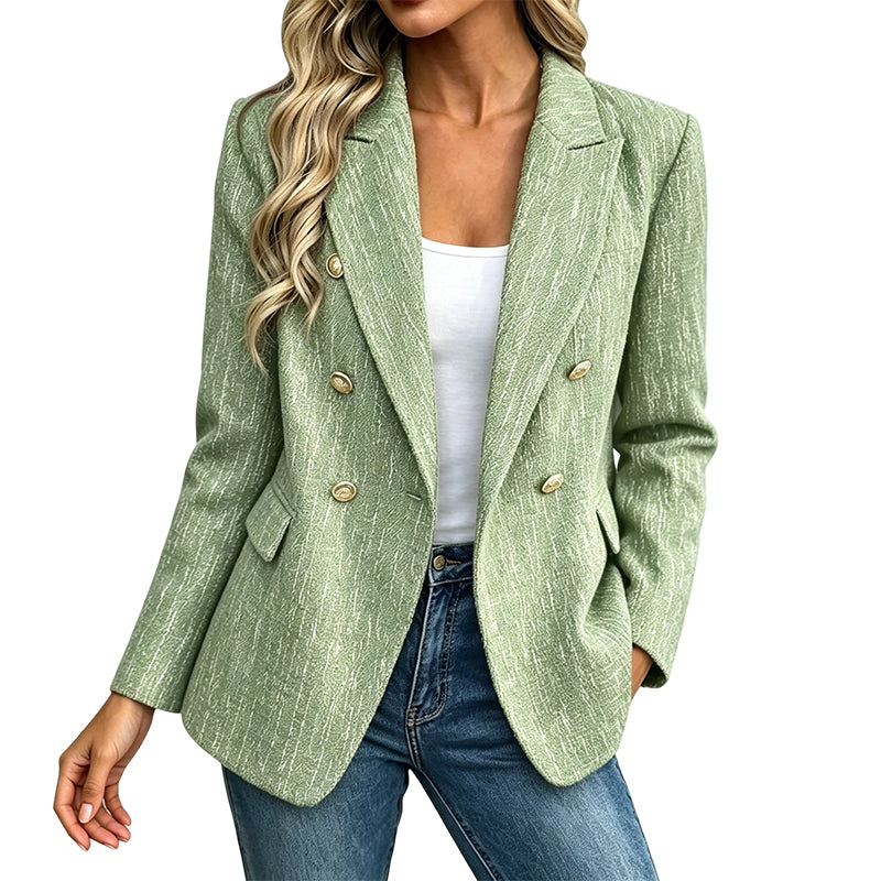📢📢50%Rabatt!!!🎉✨Zweireihiger Freizeitblazer für Damen