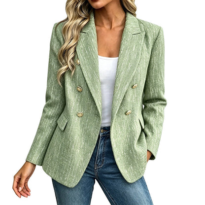 📢📢50%Rabatt!!!🎉✨Zweireihiger Freizeitblazer für Damen