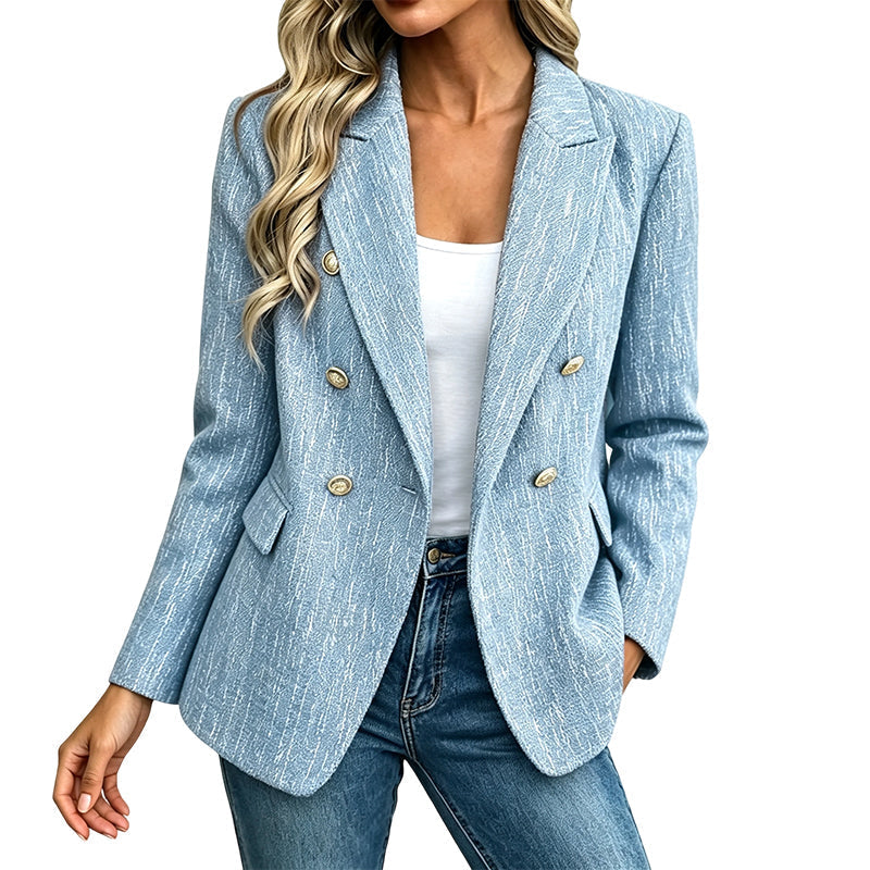 📢📢50%Rabatt!!!🎉✨Zweireihiger Freizeitblazer für Damen