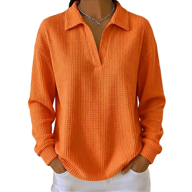 👚🧶 Jetzt im Trend – Waffelstrick-Oberteil – feminin und leicht